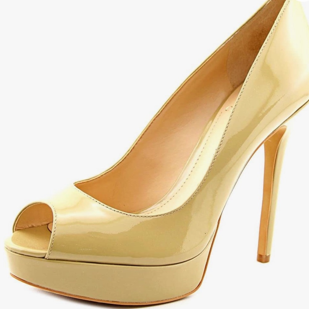 Vince Camuto Patent Leather Platform Heel